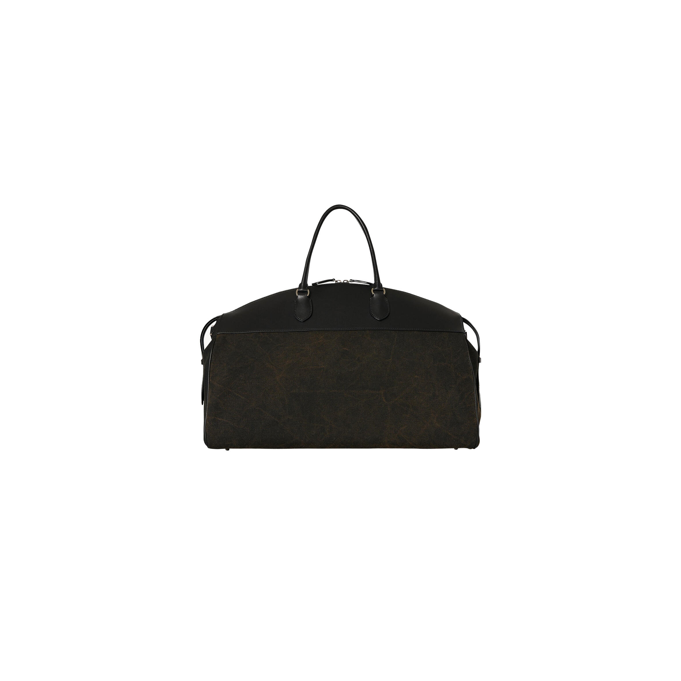 The R0w GEORGE DUFFLE IN LEATHER AND DENIM BLACKBLACK W1630L52W763BBLCS (43*30*18cm) Master Quality